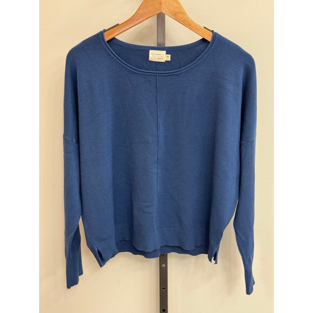 Dreamers By Debut, Blue Crewneck Long Sleeve Sweater, Women’s Med/Lg Clothing